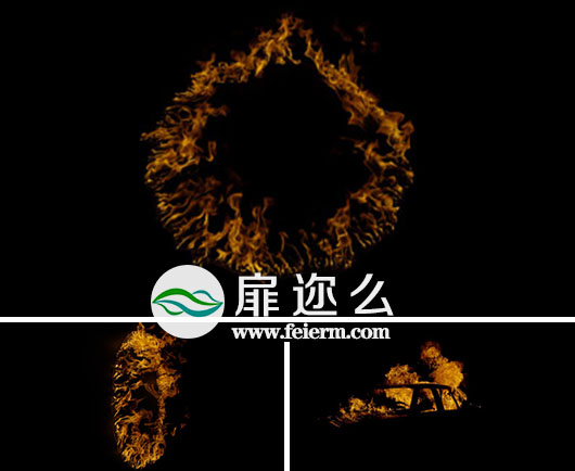 视频素材：220组4K分辨率实拍地面火灾火焰燃烧特效合成素材