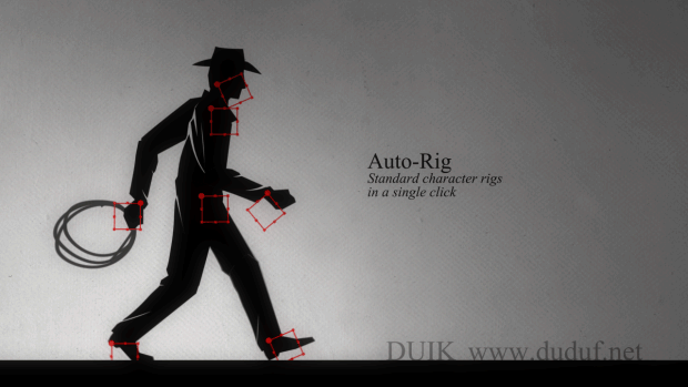 AE脚本：人物角色骨骼绑定脚本Duik Bassel v16.0