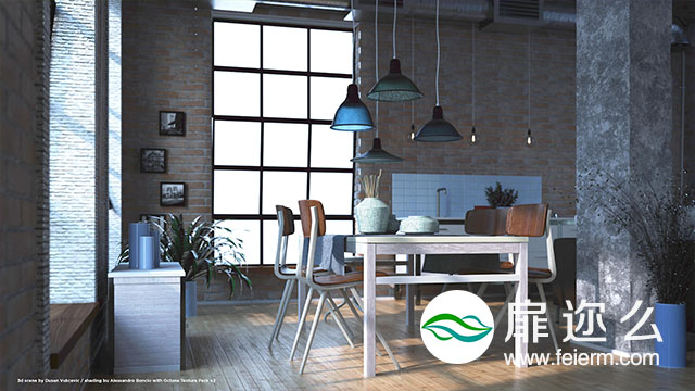 C4D Octane渲染预设：100组布料塑料玻璃钢铁大理石木纹器4K材质