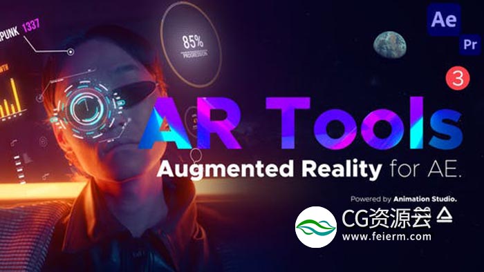 AE脚本-科技感能量描边元素动画预设 AR Tools V3 破解版