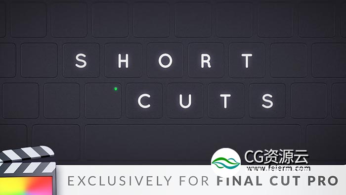 FCPX插件-视频教程快捷键按钮展示 Shortcuts for FCPX