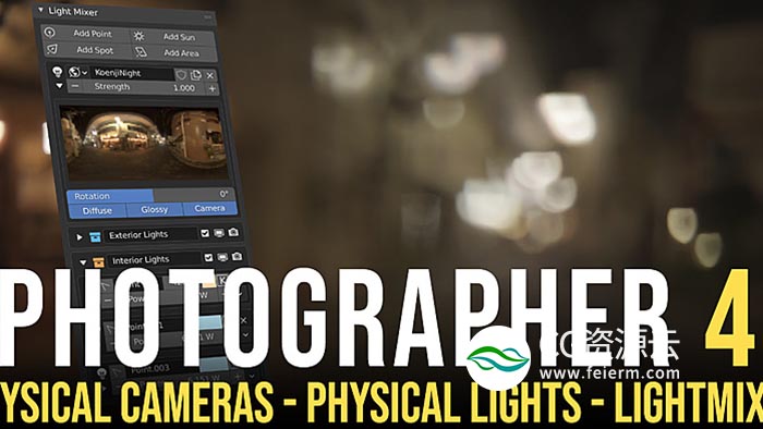 Blender插件-摄像机灯光设置插件 Photographer 4.3.1