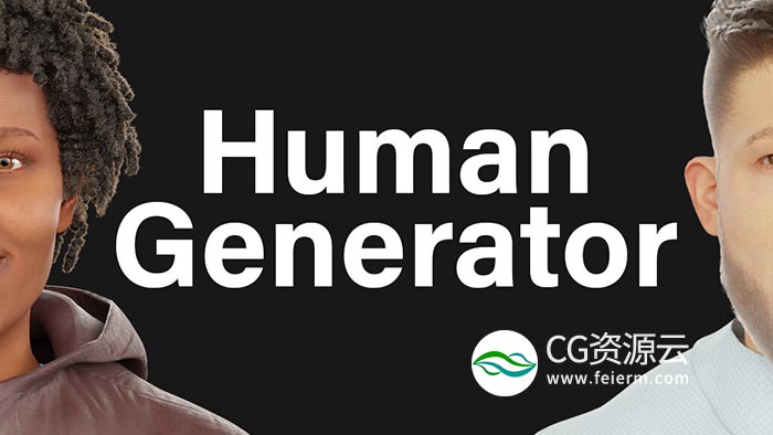 Blender插件-人体模型生成插件 Human Generator V2.0