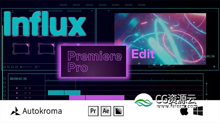AE/PR插件-多种特殊视频编码格式素材直接导入软件工具 Influx v1.0.1 Win正式版