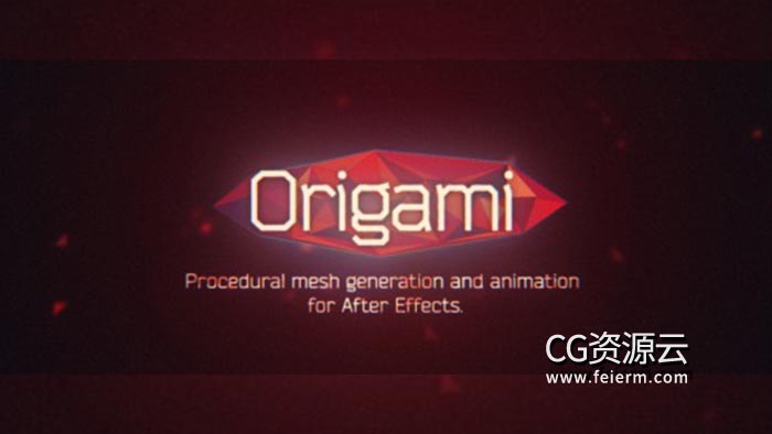 AE脚本-快速创建MG折纸网格动画脚本 Origamit v1.4.0