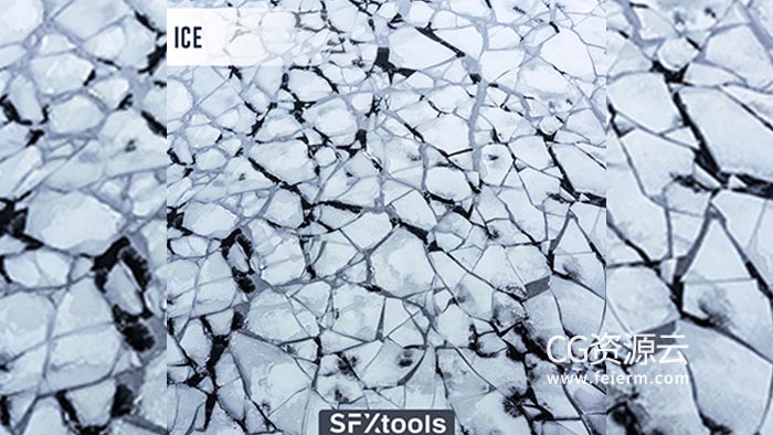 音效素材-100个冰块破碎结冰裂开无损音效