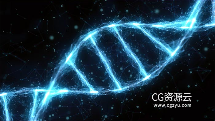 视频素材-DNA链双螺旋视频