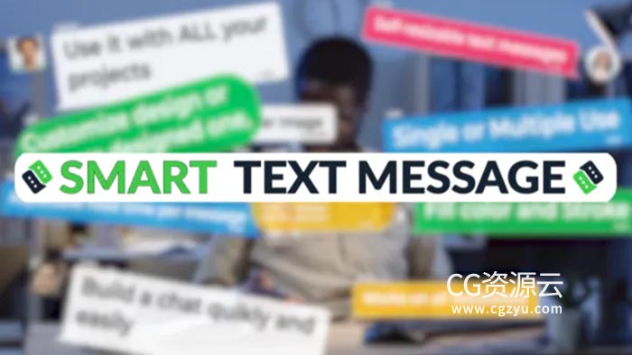 AE脚本-智能弹窗短信消息聊天对话气泡动画生成器 Smart Text Message
