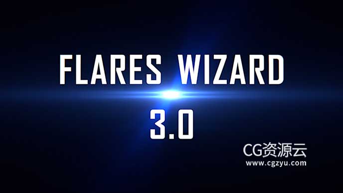 Blender插件-镜头光晕耀斑特效 Flares Wizard V3.1.1