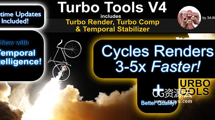 Blender插件-快速渲染插件 Turbo Tools V4.1.0